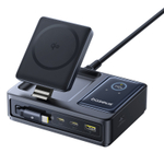 Зарядное устройство Baseus NOMOS 5-in-1 Desktop Charger Qi2 15W Wireless Charging+Retractable Cable 3C+U 140W (MagSafe)