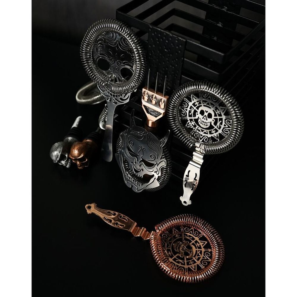 Стрейнер барный нерж. 19,3 см d 10,3 см Череп Luxury Skull B'Guys P.L.- Barbossa