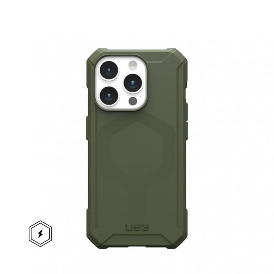 Чехол с поддержкой MAGSAFE UAG Essential Armor для iPhone 15 Pro 6.1", цвет оливковый (Olive Drab)