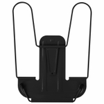 Подставка для книг и учебников BRAUBERG LINE+, металлическая, черная, европодвес, 238214