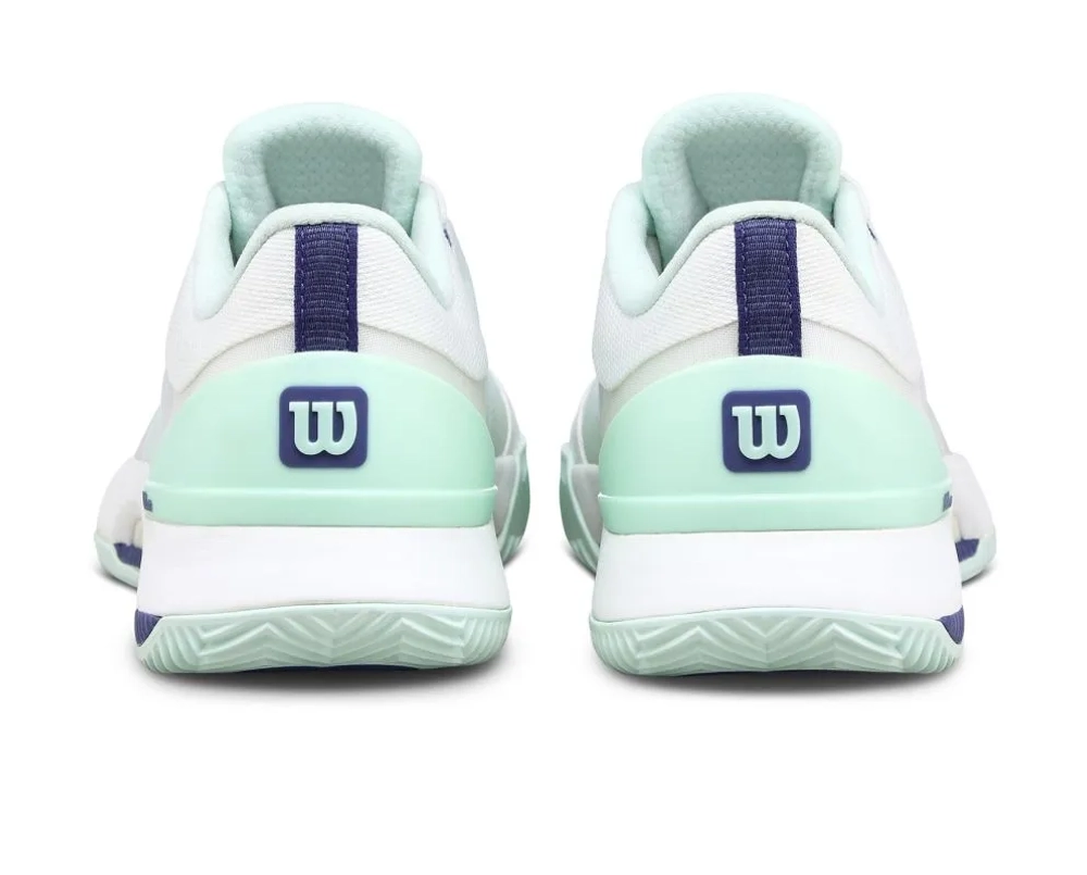 Женские теннисные кроссовки Wilson Intrigue Tour Clay - white/bay/skipper blue