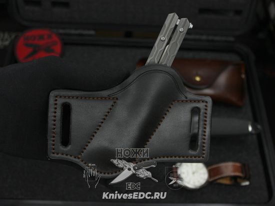 Складной нож REPTILIAN "Плазма-05" c клинком из стали CPM-S35VN, рукоять титан