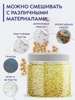 Камешки для декора и творчества золотые микс 2-4 мм