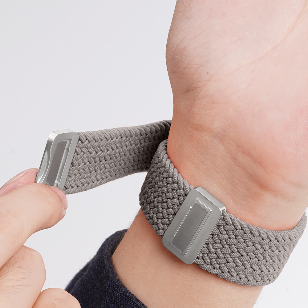 Эластичный ремешок темно-серого цвета (Clay) для смарт часов Apple Watch размером 38, 40, 41 и 42MM, серия Mixture Ultra Series от Dux Ducis