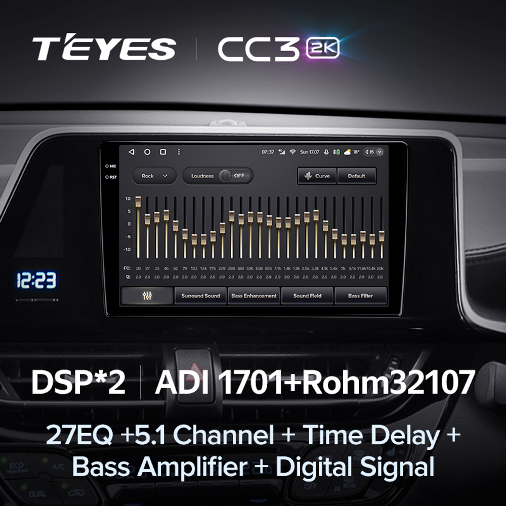 Teyes CC3 2K 9"для Toyota C-HR 2016-2020 (прав)