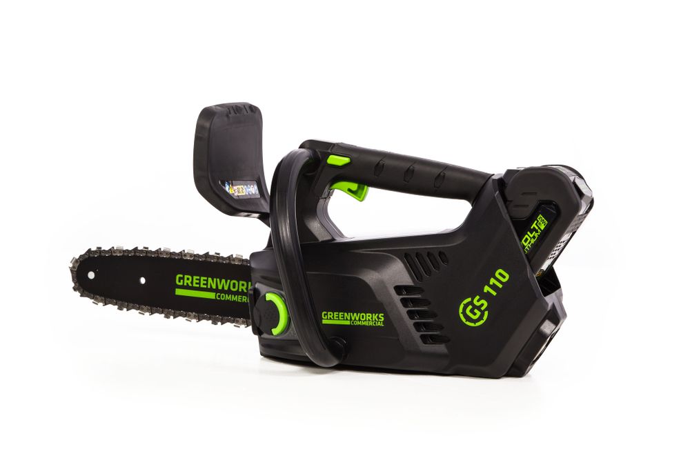Аккумуляторная цепная пила Greenworks GD40TCSK2, 2003807UA,40v, 25 см, АКБ 2 А·ч и ЗУ