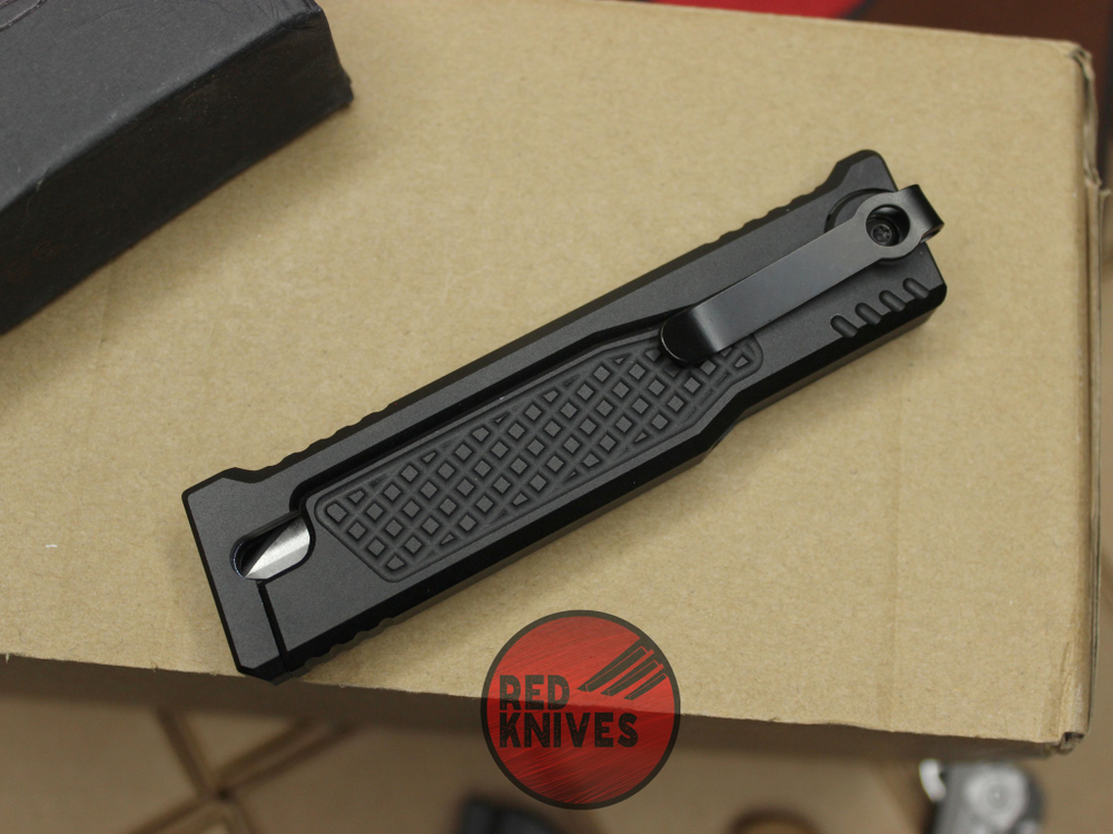 Нож Reate Exo-M Black D/E - черная рукоять, светлый клинок