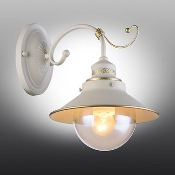 Бра 1*E27 OML-50801-01 бело-золотой Torri Omnilux