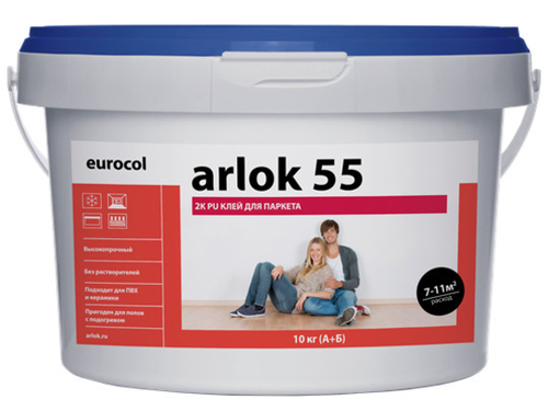 Двухкомпонентный полиуретановый клей Eurocol Arlok 55 10 кг