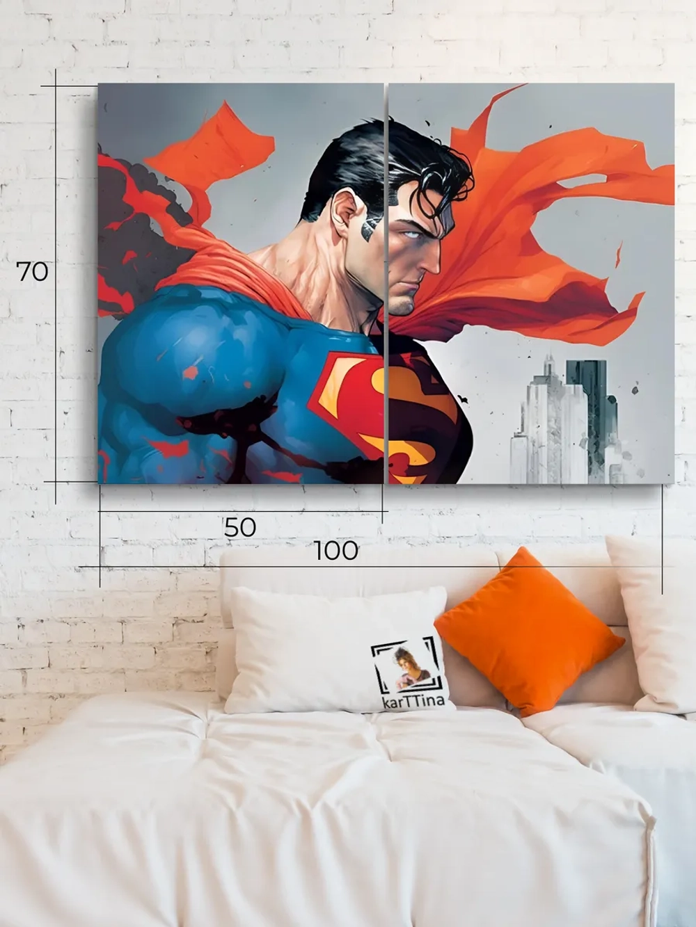 Картина Ожидание шторма модульная 50x70см 2шт.