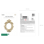 Фольгированный шар-фигура «Зеркало», Gold