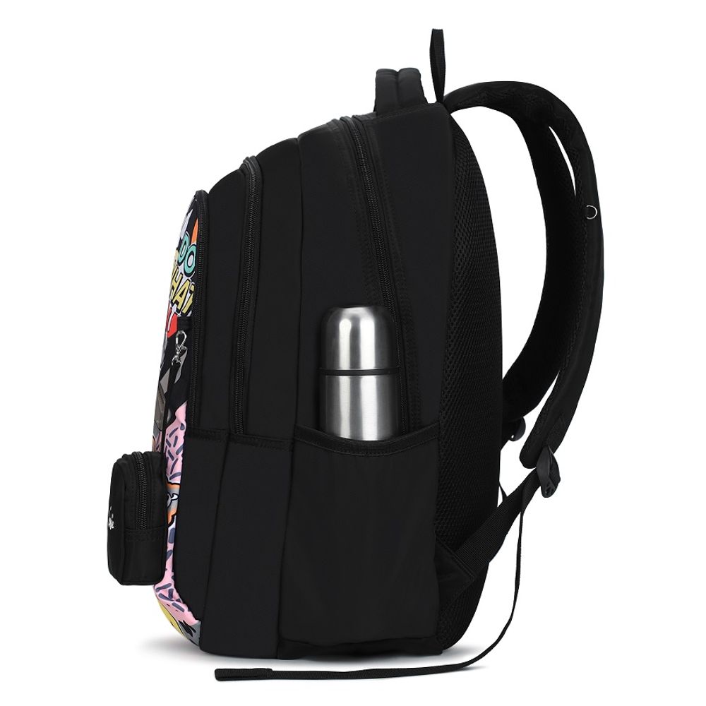 Рюкзак Safari Genie Cool DLX 19 SB Black, 48*33*23 см, 38л, 650 гр., 3отд., мини-косметичка