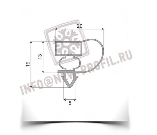 Уплотнитель для барного холодильника Derby DK 9520. Размер 757*575 мм(004)