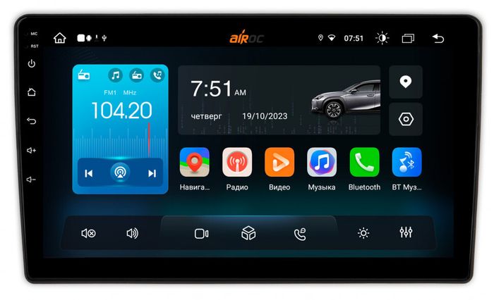 Магнитола для Lada Granta 2011-2018 (взамен ШГУ) - Airok RX-3006 Android 13, Быстрая, SIM-слот