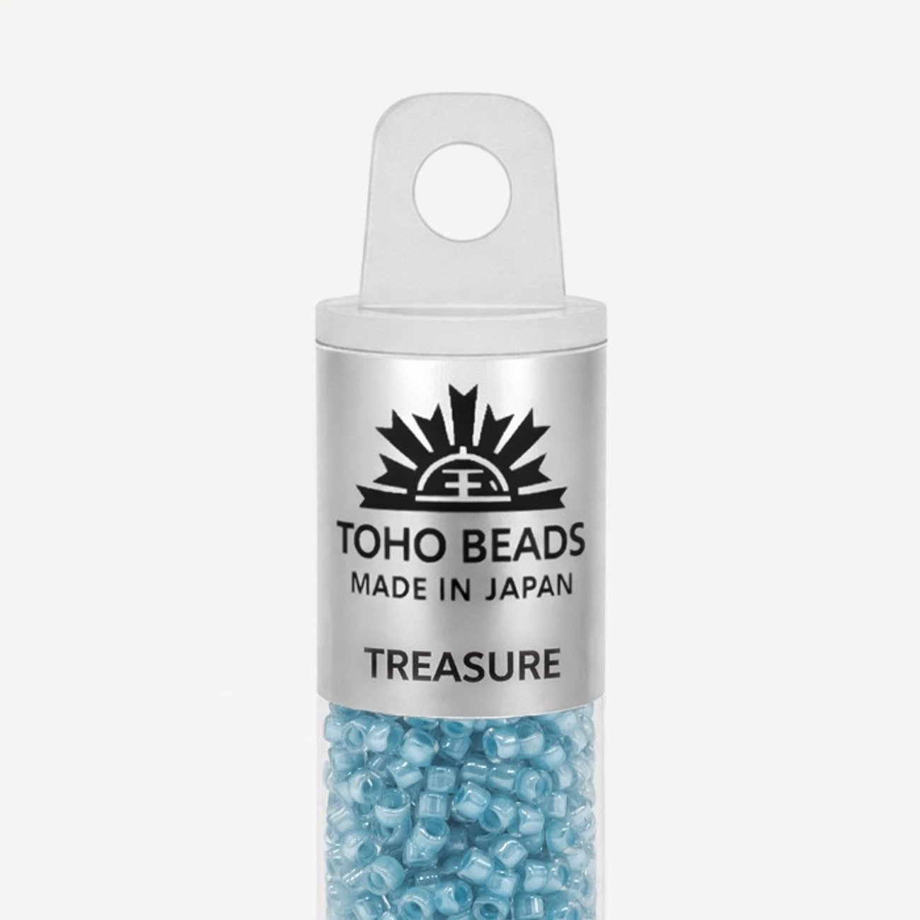 Японский бисер TOHO Treasure (№351), окрашенный изнутри прозрачный