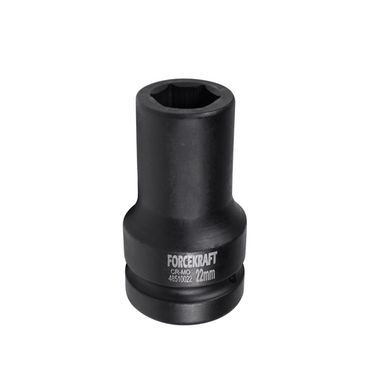 Головка ударная глубокая 1'', 22мм (6гр.) FORCEKRAFT FK-48510022