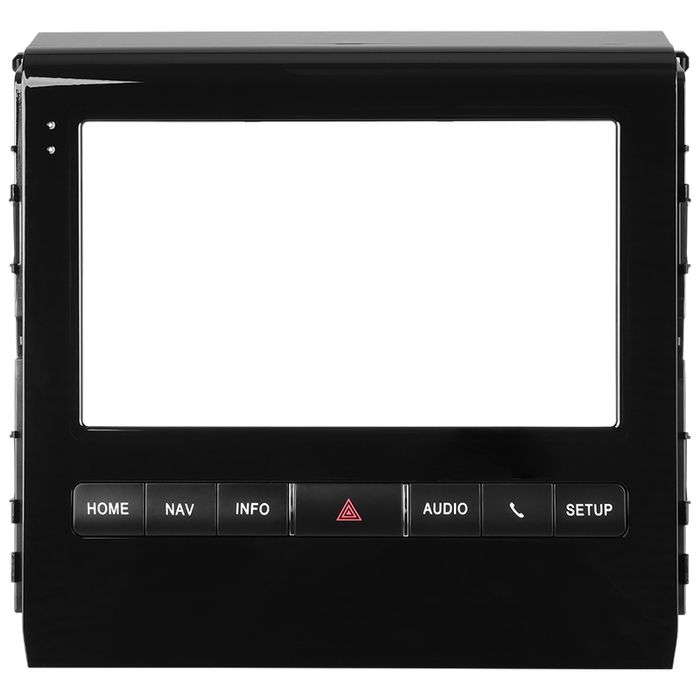 Комплект рамки с разъёмами 9" Toyota Land Cruiser 200 11(F2)2015-2021 с JBL и 360, монитор закрыт