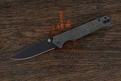 Нож складной QSP QS111-G2 Mamba V2, клинок 89мм, сталь D2, рукоять микарта