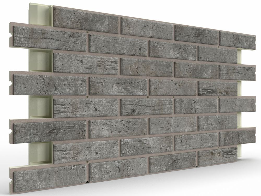 Термопанель ППУ Element Klinker Exclusive Cement Dark 102,8 x 61,6