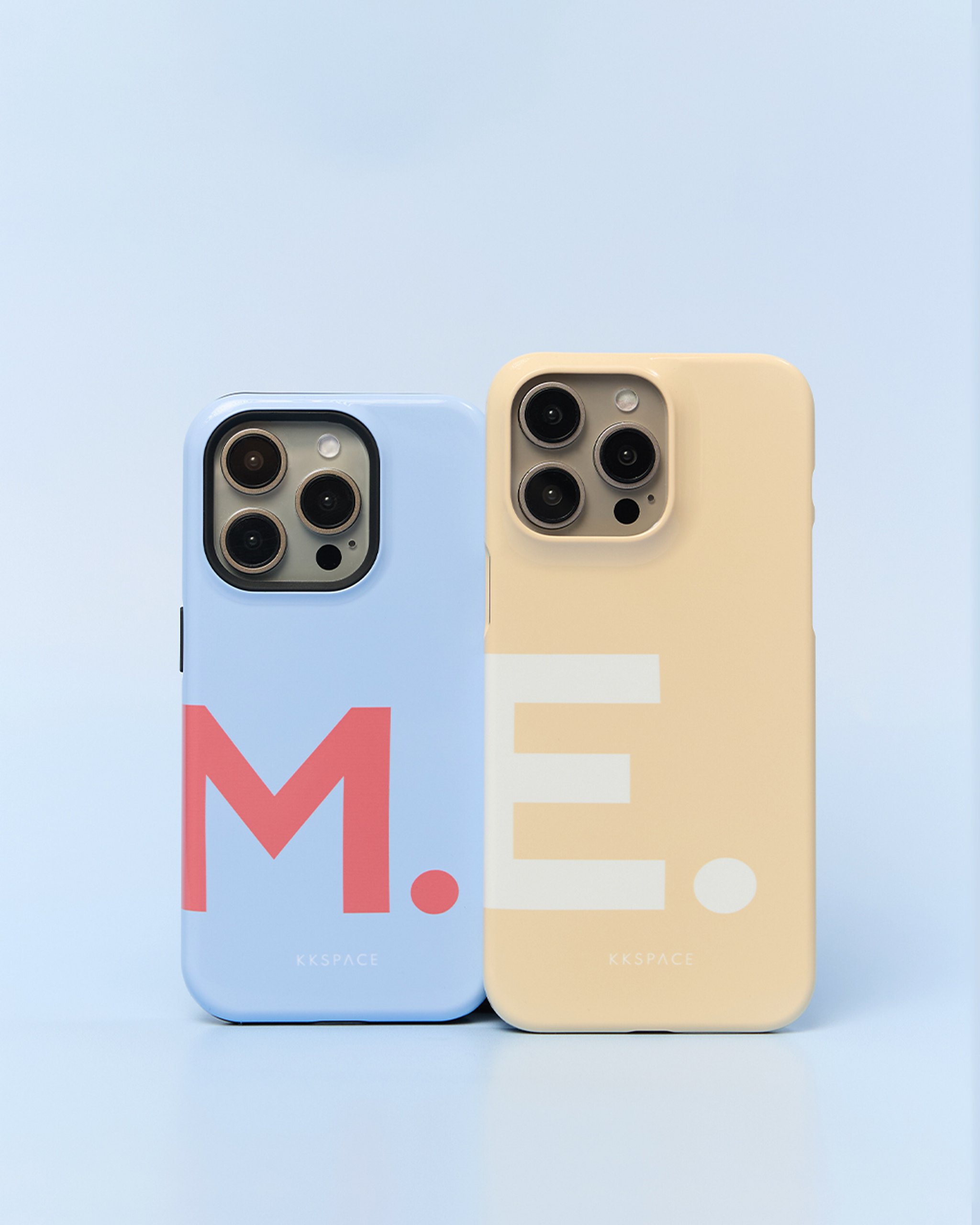Чехол LETTERS для iPhone | Голубой