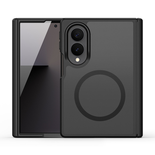 Матовый чехол черного цвета с MagSafe для Samsung Galaxy Z Fold 8, серия Yind Series от Dux Ducis