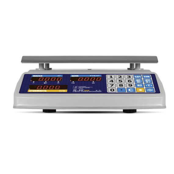 Торговые настольные весы M-ER 329 AC IP68 "Fisher" LED
