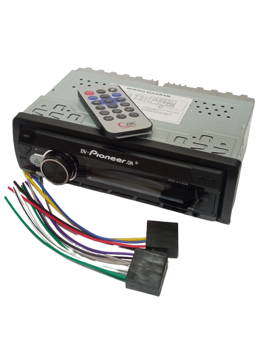 Автомагнитола FM/BT/USB/TFplayer DV-pioneer.OK MVH-S110UB