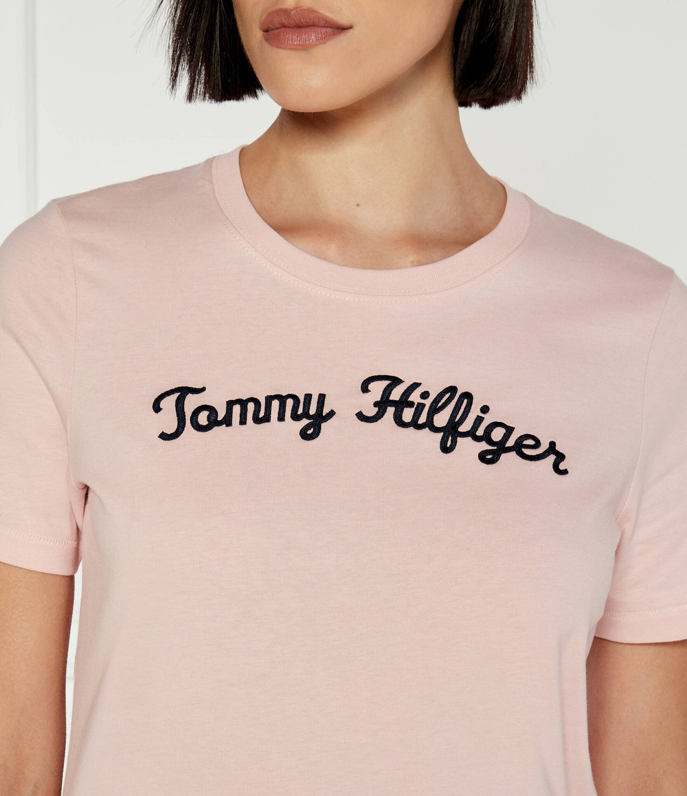 Футболка Tommy Hilfiger - пудро-розовый(WW0WW42589)
