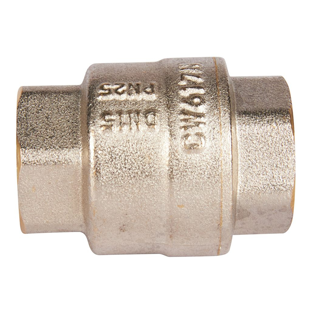 Клапан обратный ROMMER RVC-0002 - 1/2" (ВР/ВР, PN25, Tmax 90°C, с пластиковым седлом)