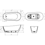 Акриловая ванна BelBagno 170x80 BB704-1700-800-K без гидромассажа