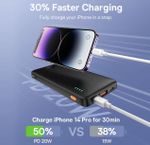 Внешний аккумулятор повербанк Power Bank 10000mAh 20W BASEUS РРАР10