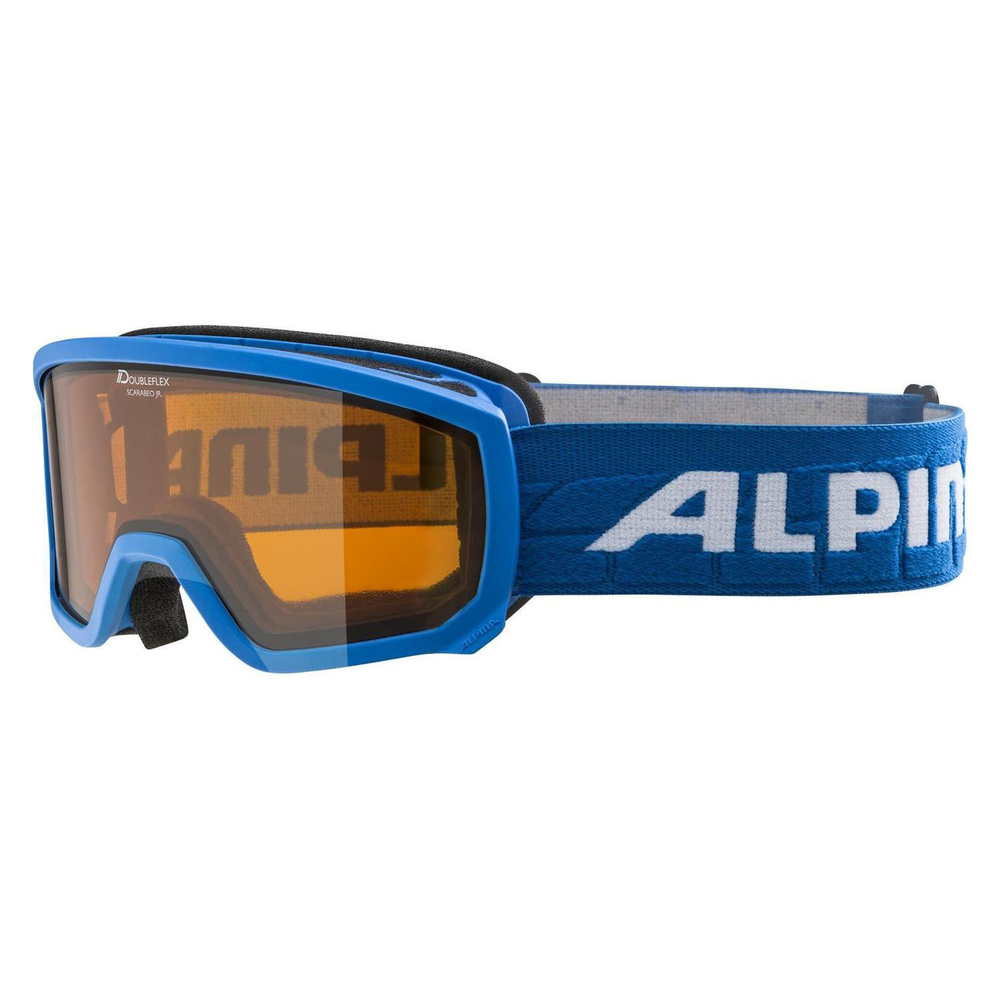 Очки горнолыжные ALPINA Scarabeo Jr. Lightblue Matt/Orange S2 (б/р)