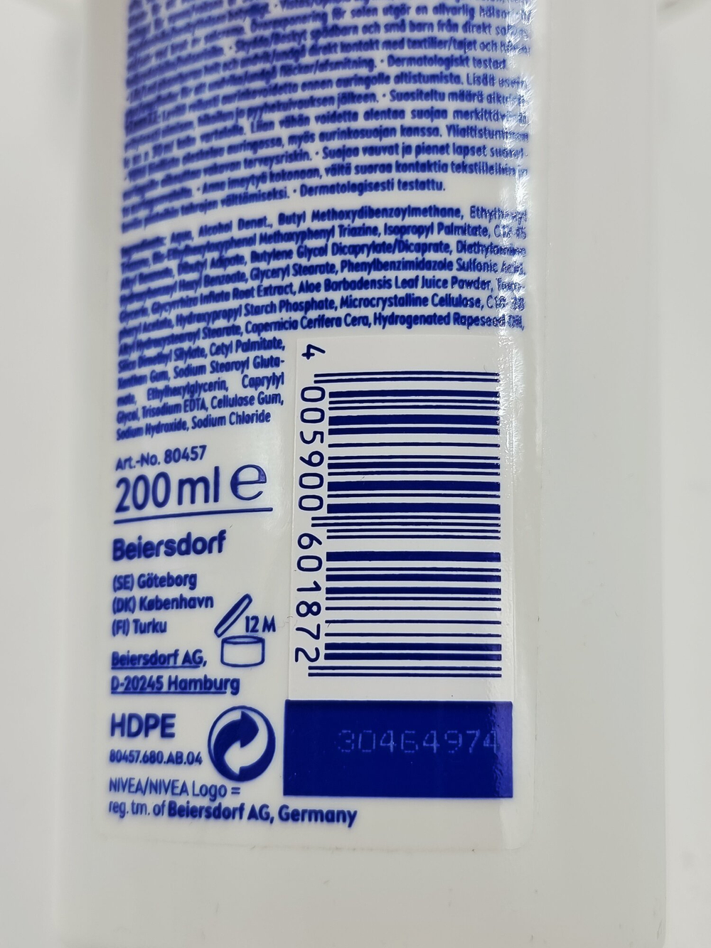 Солнцезащитный лосьон NIVEA SUN для чувствительной кожи SPF 50+, с экстрактом алоэ и солодки, 200 мл (Германия)