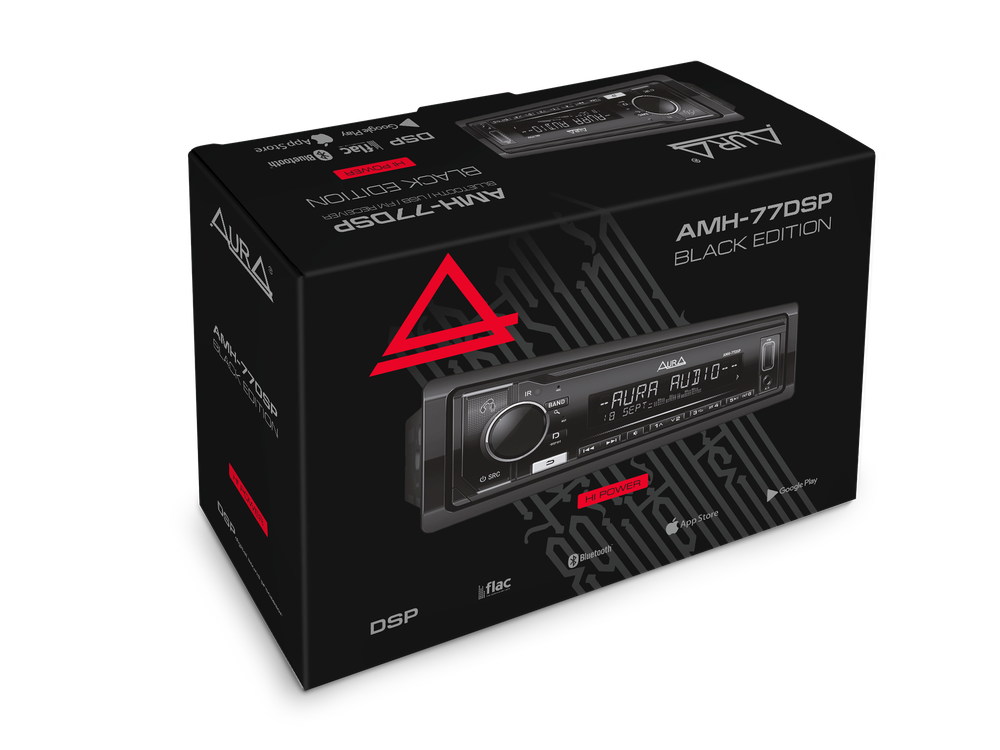 Автомагнитола Aura AMH-77DSP BLACK EDITION