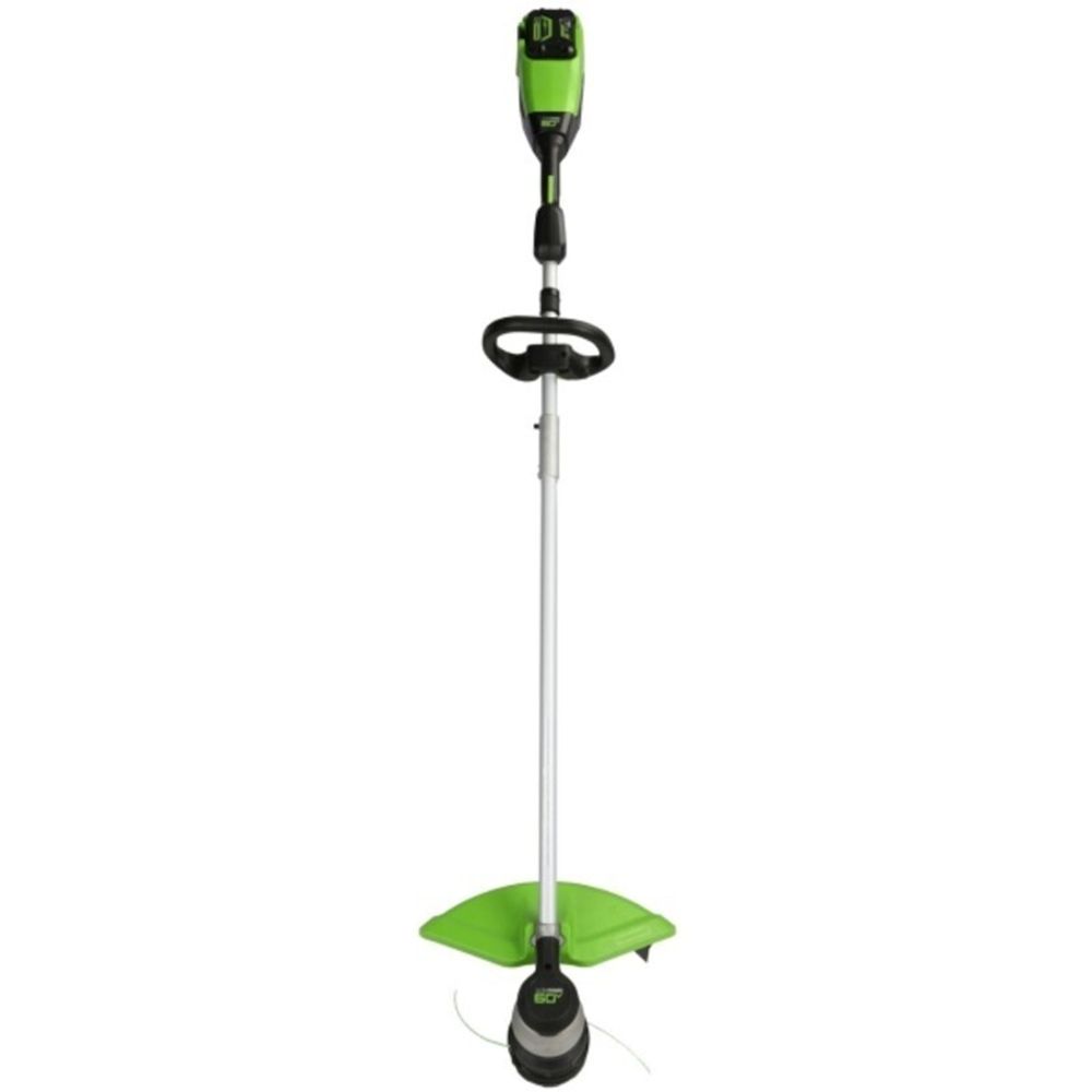 Аккумуляторный триммер Greenworks GD60LTК4, 60v, 40 см, (2108307U2B), с аккумулятором 2 А·ч ; 4 А·ч и зарядным устройством