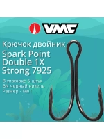 Крючки двойник Spark Point Double 1X Strong 7925 №1/0 2уп