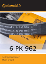 Ремень поликлиновый Continental 6PK962