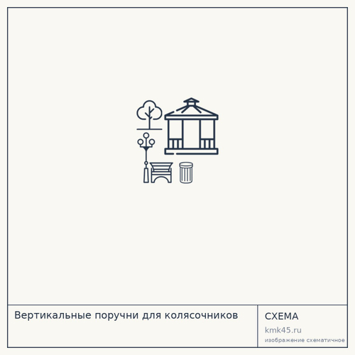 Вертикальные поручни для колясочников
