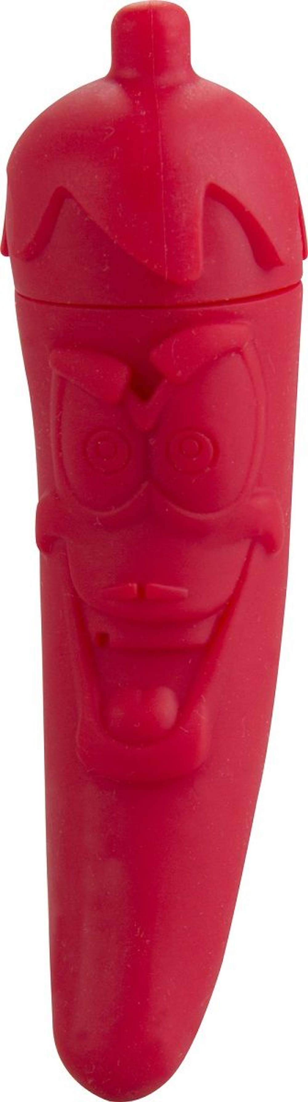 Красный мини-вибратор в виде перчика Red Hot Pepper (Цвет: красный)