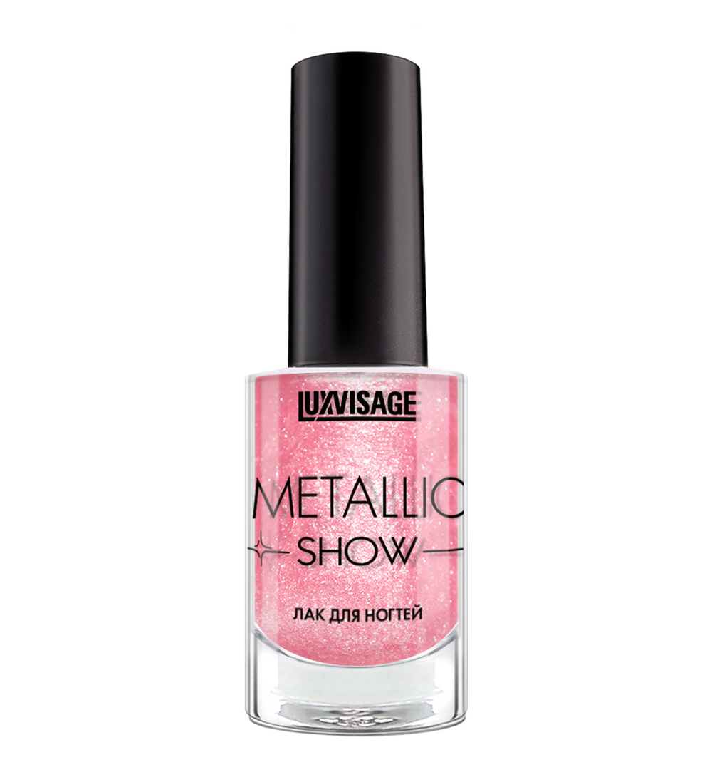 LuxVisage ЛАК для ногтей Metallic Show тон 308 малиновый рассвет 9 мл