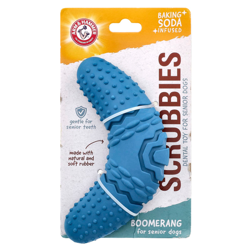 Arm & Hammer, Scrubbies, стоматологическая игрушка для пожилых собак, бумеранг, 1 игрушка