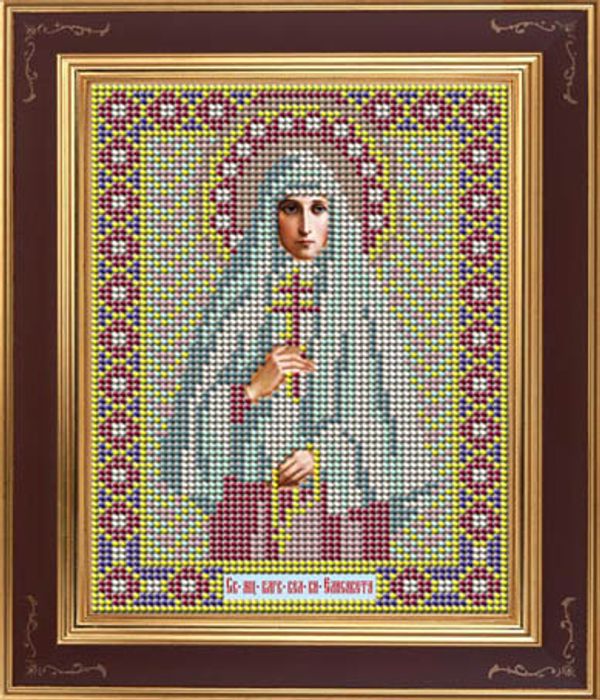Набор для вышивания бисером Galla Collection, Икона Св. Елизавета 12х15 см
