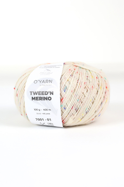 Пряжа TWEED’N MERINO с цветными крапинками, 500г