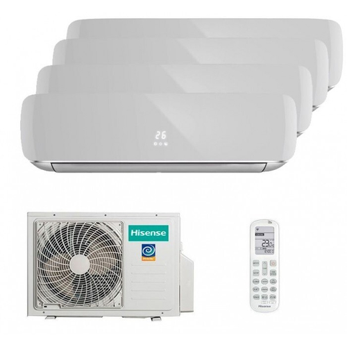 Мульти сплит-система Hisense на 4 комнаты (20+20+20+20 кв.м.) Silver