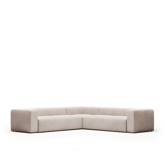 Диван угловой 6 местный Blok 320 x 320 cm бежевый
