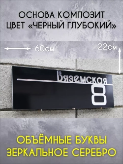 Адресная табличка на дом объёмные буквы