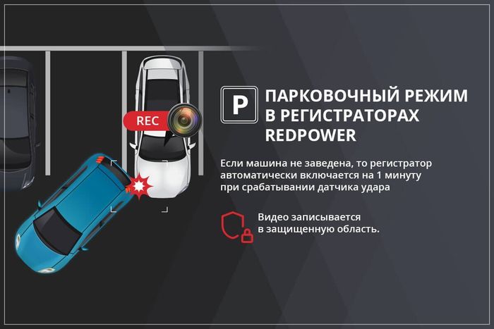 Видеорегистратор универсальный скрытной установки (вокруг ножки зеркала) - RedPower DVR-UNI-G, разрешение 2.5K (QHD), сенсор Sony