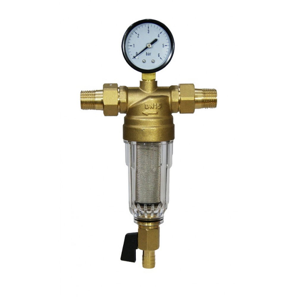 Фильтр с манометром 1/2" Millennium Mill.FTSC. 12.C для холодной воды