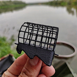 Груз-кормушка X-Feeder ME Duplex L Grid 100гр цв. Matt Black, сварная сетка XFF113-100-62MB