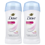 Dove, дезодорант-антиперспирант, в виде порошка, 2 тюбика по 74 г (2,6 унции)